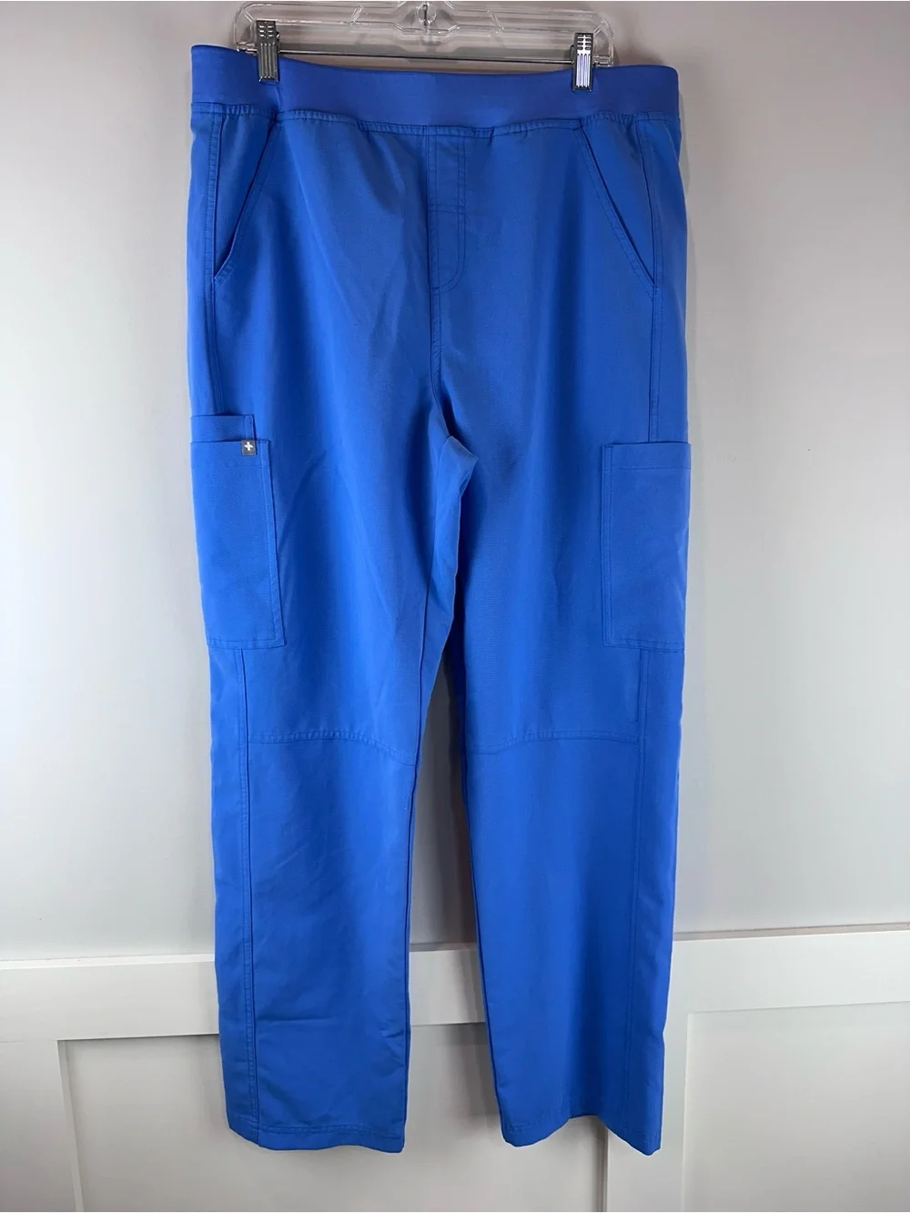 Figs Men’s Royal Blue Axim Cargo Nursing Medical Scrub Pants Size XL